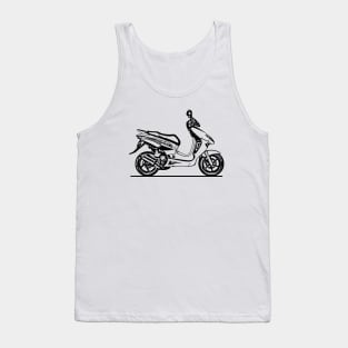 X8RS Super Sport Motorcycle Sketch Art Tank Top